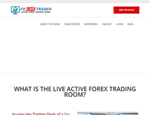 Tablet Screenshot of fxlivetrader.com